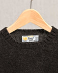 Laurence J. Smith Super Soft Seamless Crew Neck Pullover Dark Oak