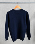 Laurence J. Smith  Super soft Seamless Crew Neck Pullover New Navy