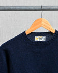 Laurence J. Smith  Super soft Seamless Crew Neck Pullover New Navy