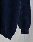 Laurence J. Smith  Super soft Seamless Crew Neck Pullover New Navy