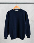 Laurence J. Smith  Super soft Seamless Crew Neck Pullover New Navy
