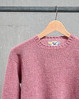 Laurence J. Smith Super Soft Seamless Crew Neck Pullover Heather Orchid
