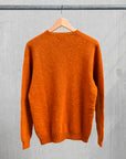 Laurence J. Smith  Super soft Seamless Crew Neck Pullover Vintage Orange