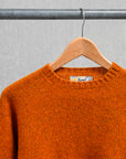Laurence J. Smith  Super soft Seamless Crew Neck Pullover Vintage Orange