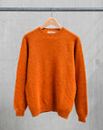 Laurence J. Smith  Super soft Seamless Crew Neck Pullover Vintage Orange