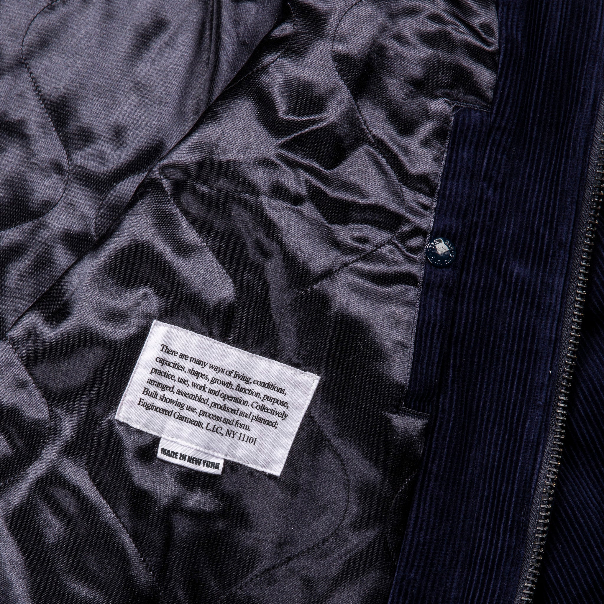 Engineered Garments LL Jacket 8-Wale Corduroy Navy – Frans Boone Store