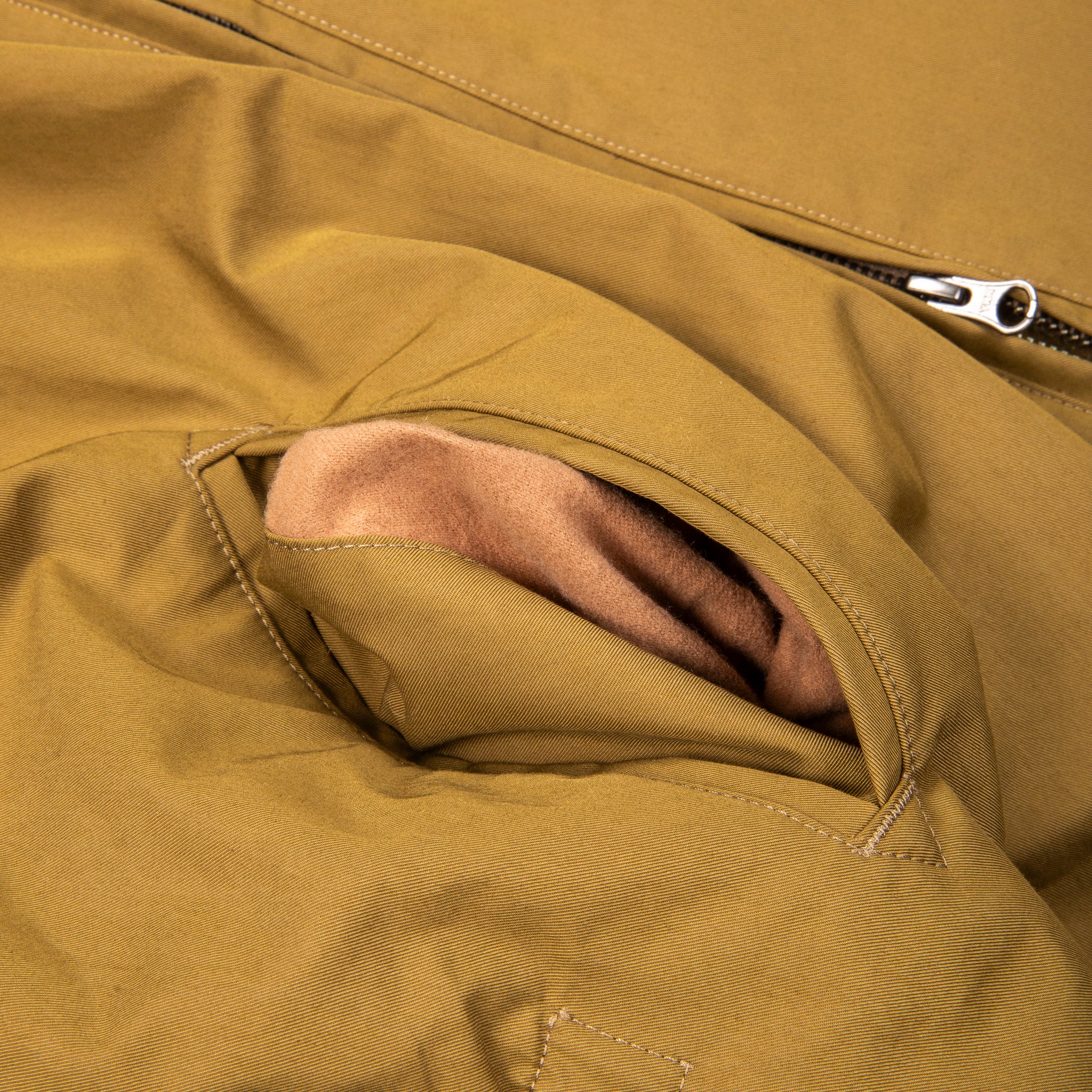 Engineered Garments LL Vest Khaki Nyco Twill