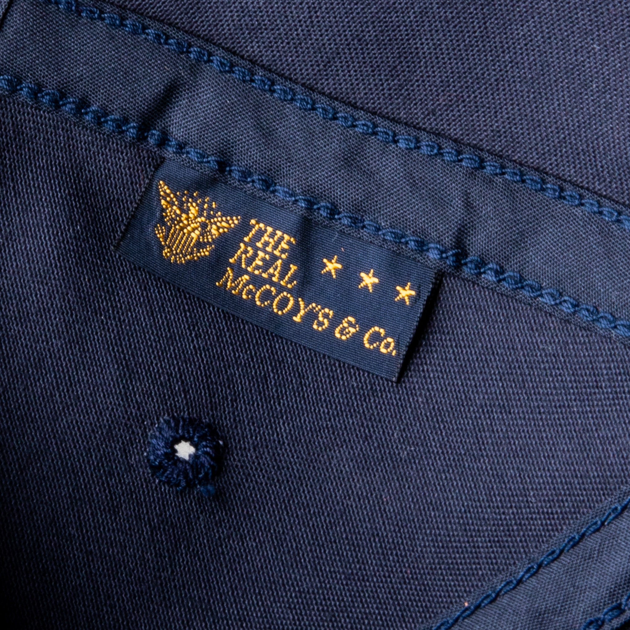 The Real McCoy&#39;s Logo Baseball Cap Navy
