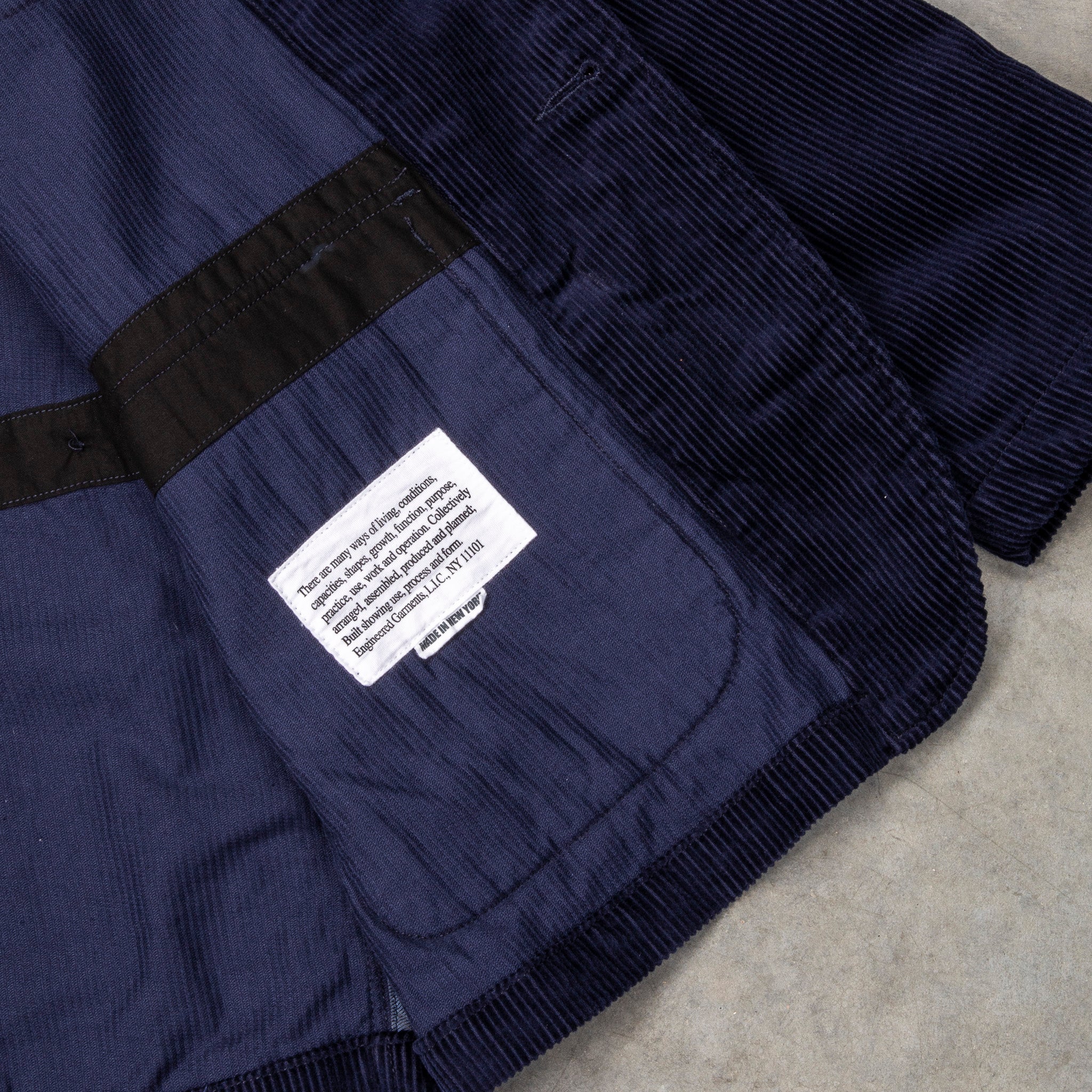 Engineered Garments Loiter Jacket 8-Wale Corduroy Navy