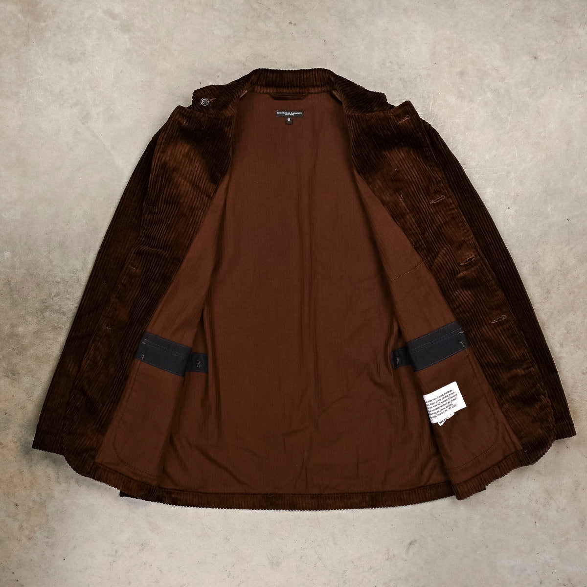 Engineered Garments Loiter Jacket Dark Brown 4.5W Corduroy