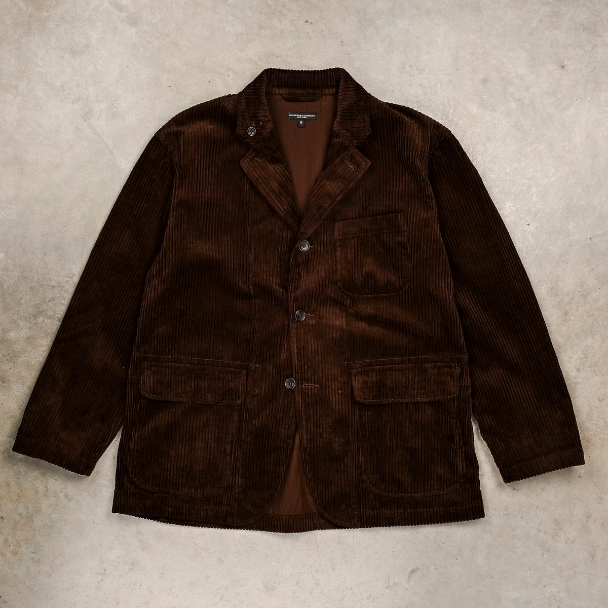 Engineered Garments Loiter Jacket Dark Brown 4.5W Corduroy