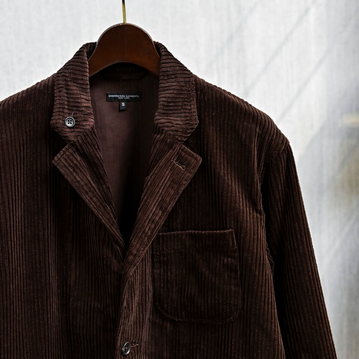 Engineered Garments Loiter Jacket Dark Brown 4.5W Corduroy
