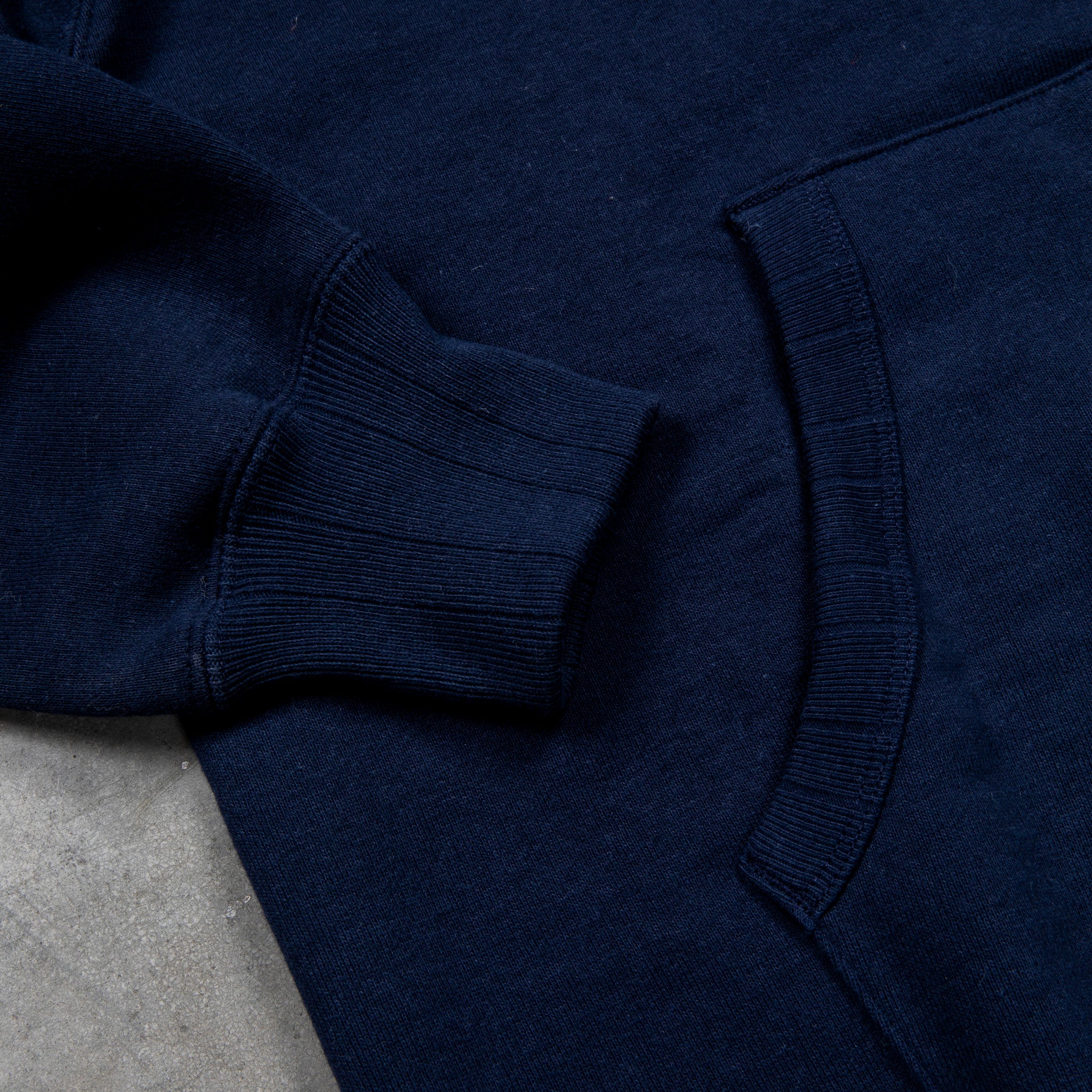 Velva Sheen Loopwheeler Zip-up Hoodie Navy – Frans Boone Store