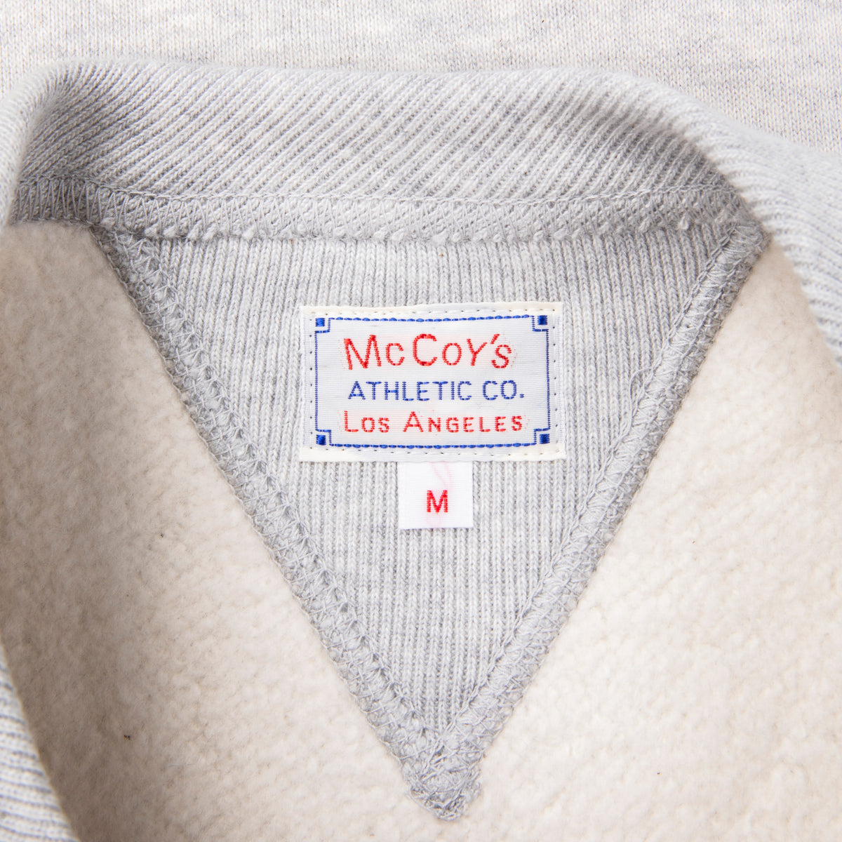 The Real McCoys Athletic 10 Oz Loopwheel Sweatshirt Snow Gray – Frans ...
