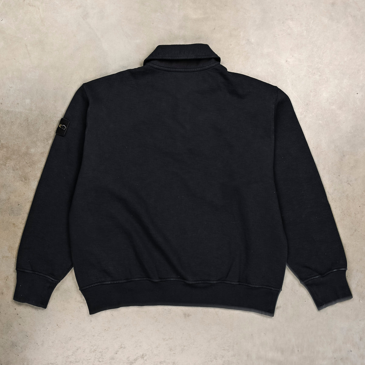 Stone Island Tubular Longsleeve Polo Shirt Oversized-fit Blue Navy