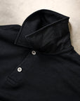 Stone Island Tubular Longsleeve Polo Shirt Oversized-fit Blue Navy