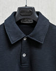 Stone Island Tubular Longsleeve Polo Shirt Oversized-fit Blue Navy