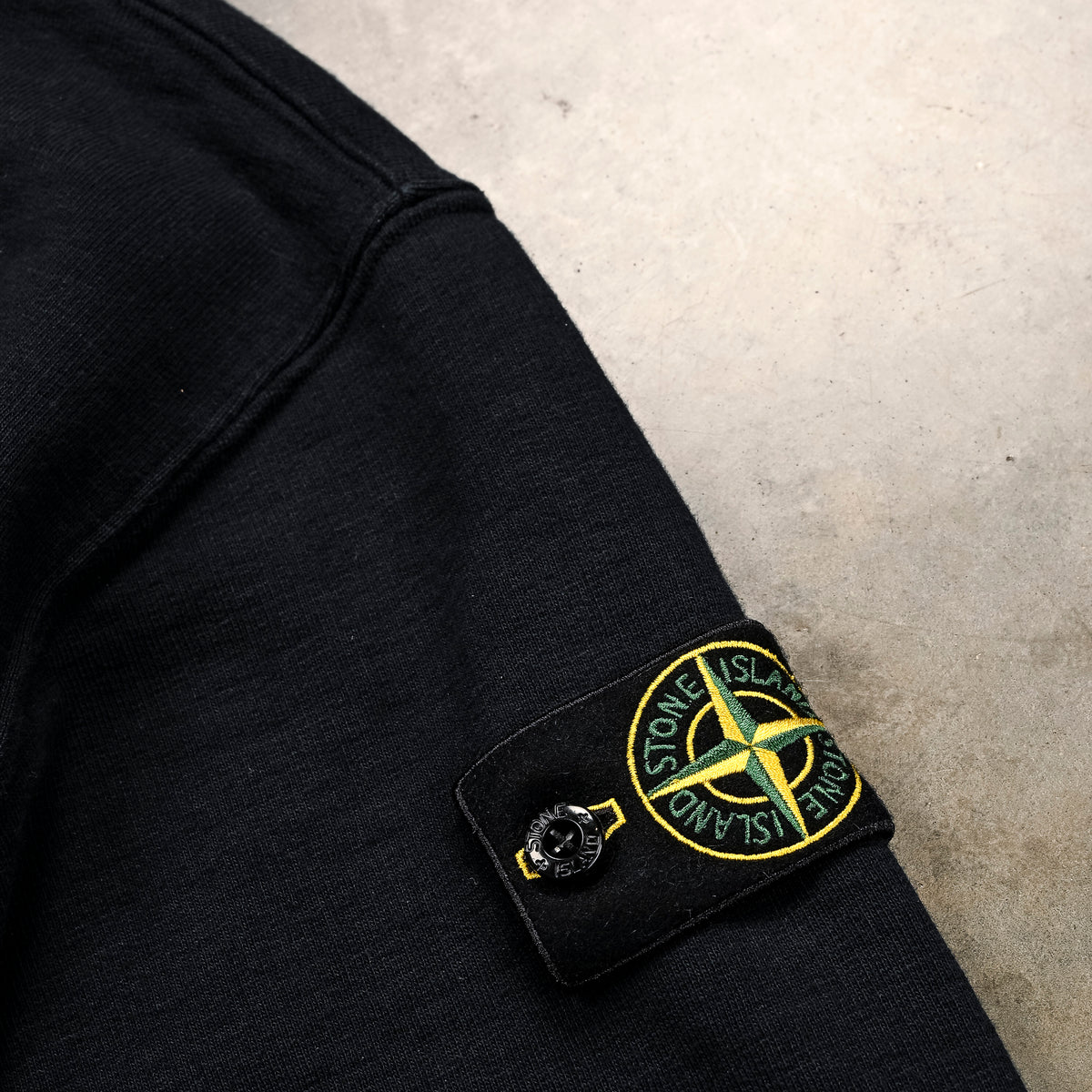 Stone Island Tubular Longsleeve Polo Shirt Oversized-fit Blue Navy
