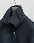 Stone Island Tubular Longsleeve Polo Shirt Oversized-fit Blue Navy
