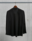 Olde H & Daughter Silk Tight Tension Plain Stitch L/S Black