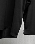 Olde H & Daughter Silk Tight Tension Plain Stitch L/S Black