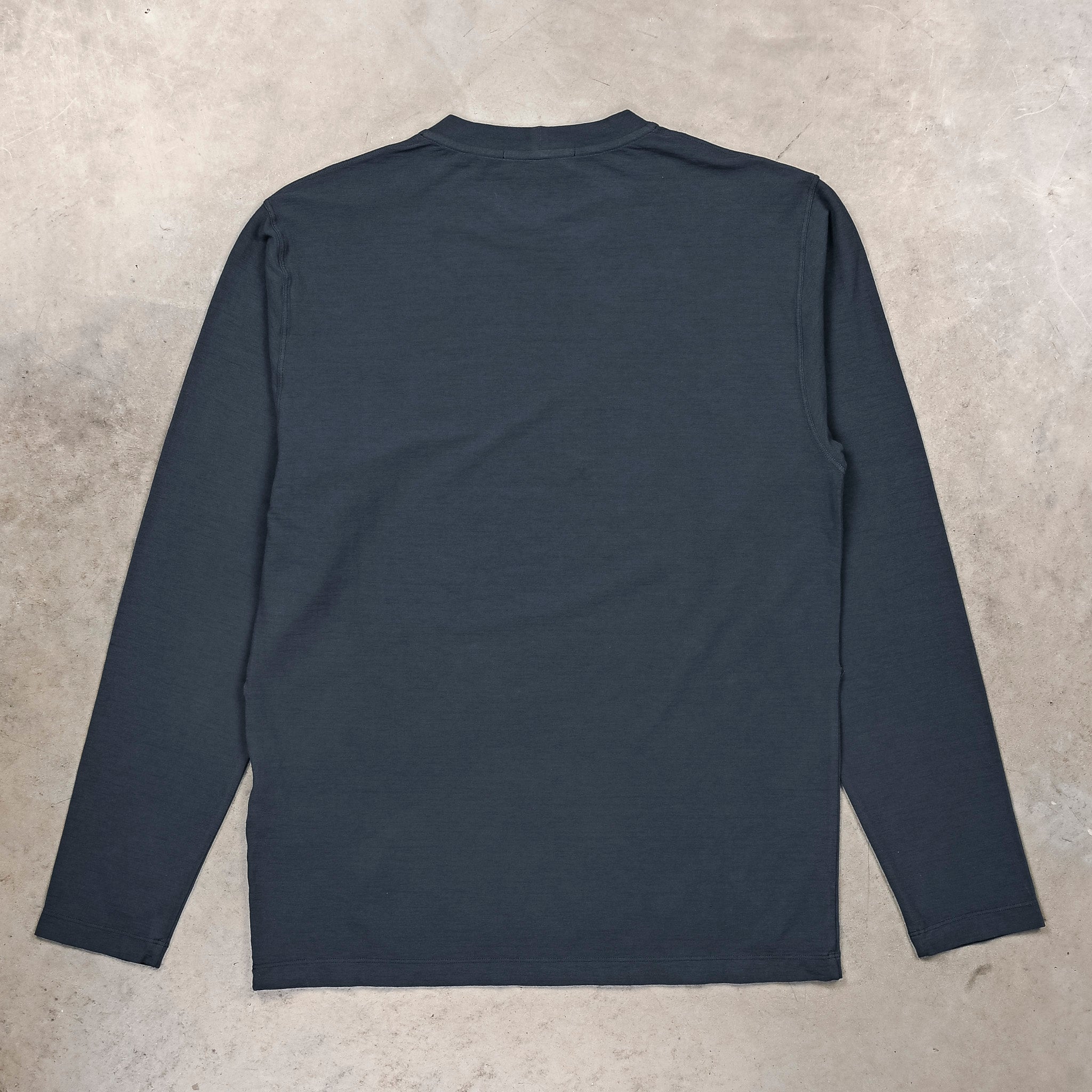 Stone Island Ghost Organic Cotton Jersey Crepe Long-sleeve T-shirt Slate Blue