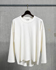 Olde H & Daughter Silk Tight Tension Plain Stitch L/S Off-White