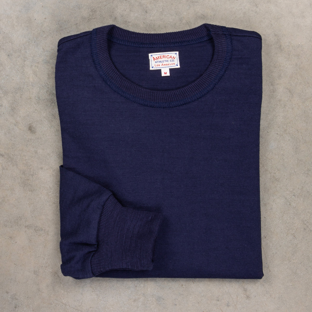 Loopwheel Machine The Real McCoy's Athletic L/S T-shirt / Loopwheel Navy – Frans Boone Store