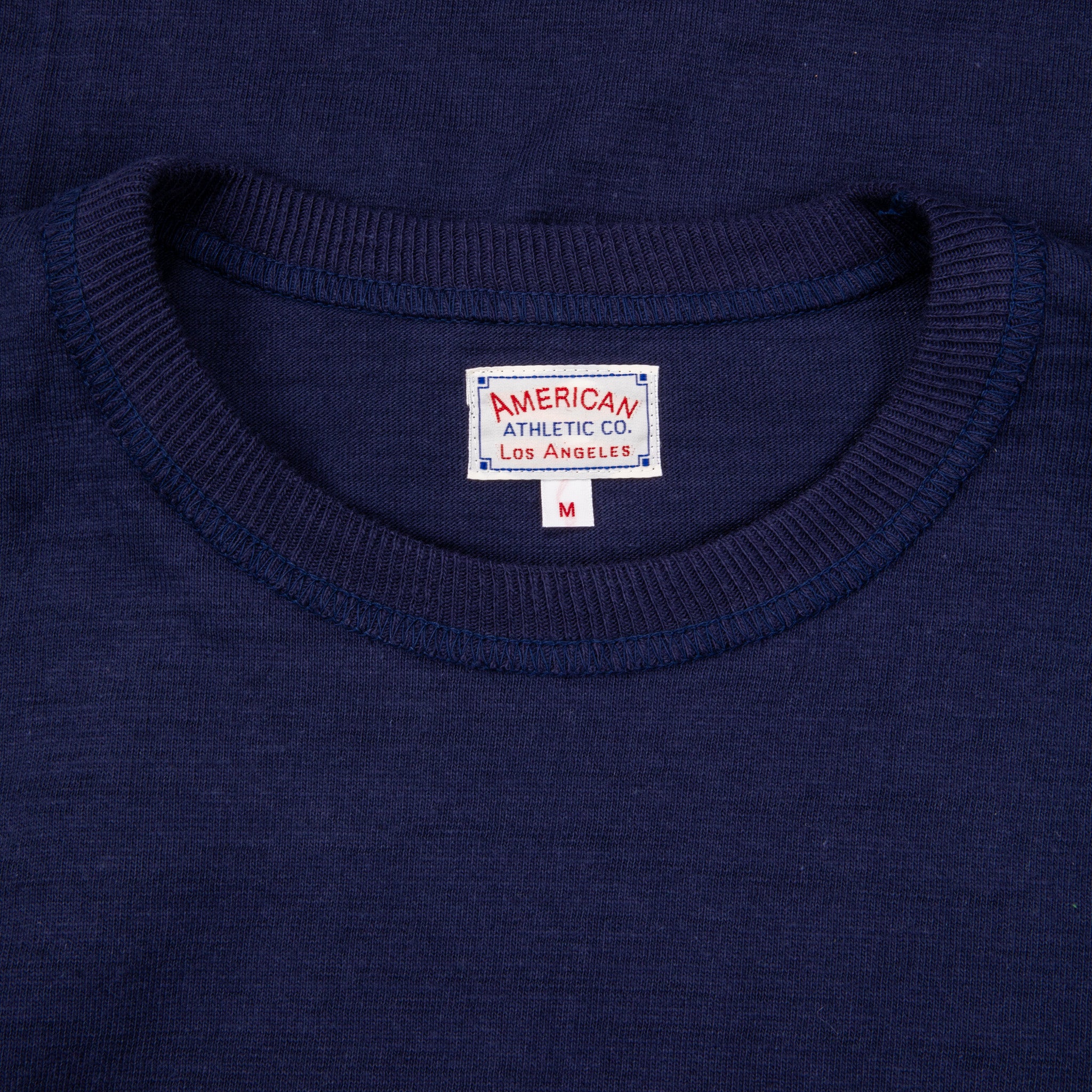 The Real McCoy&#39;s Athletic L/S T-shirt / Loopwheel Navy