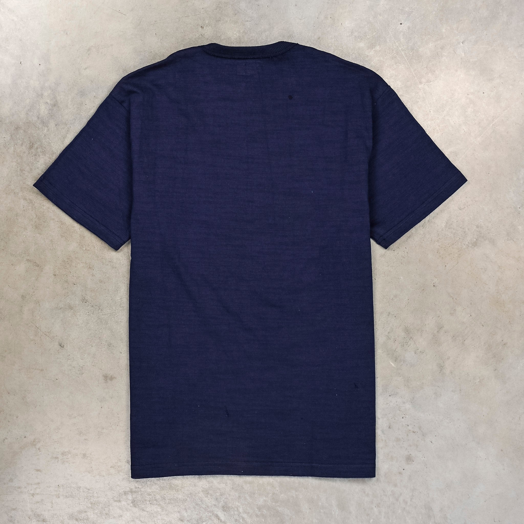 The Real McCoy's Athletic Loopwheel T-Shirt "Flying M" Navy