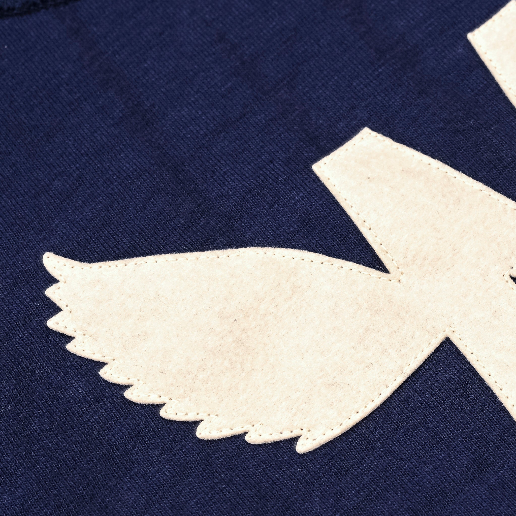 The Real McCoy's Athletic Loopwheel T-Shirt "Flying M" Navy