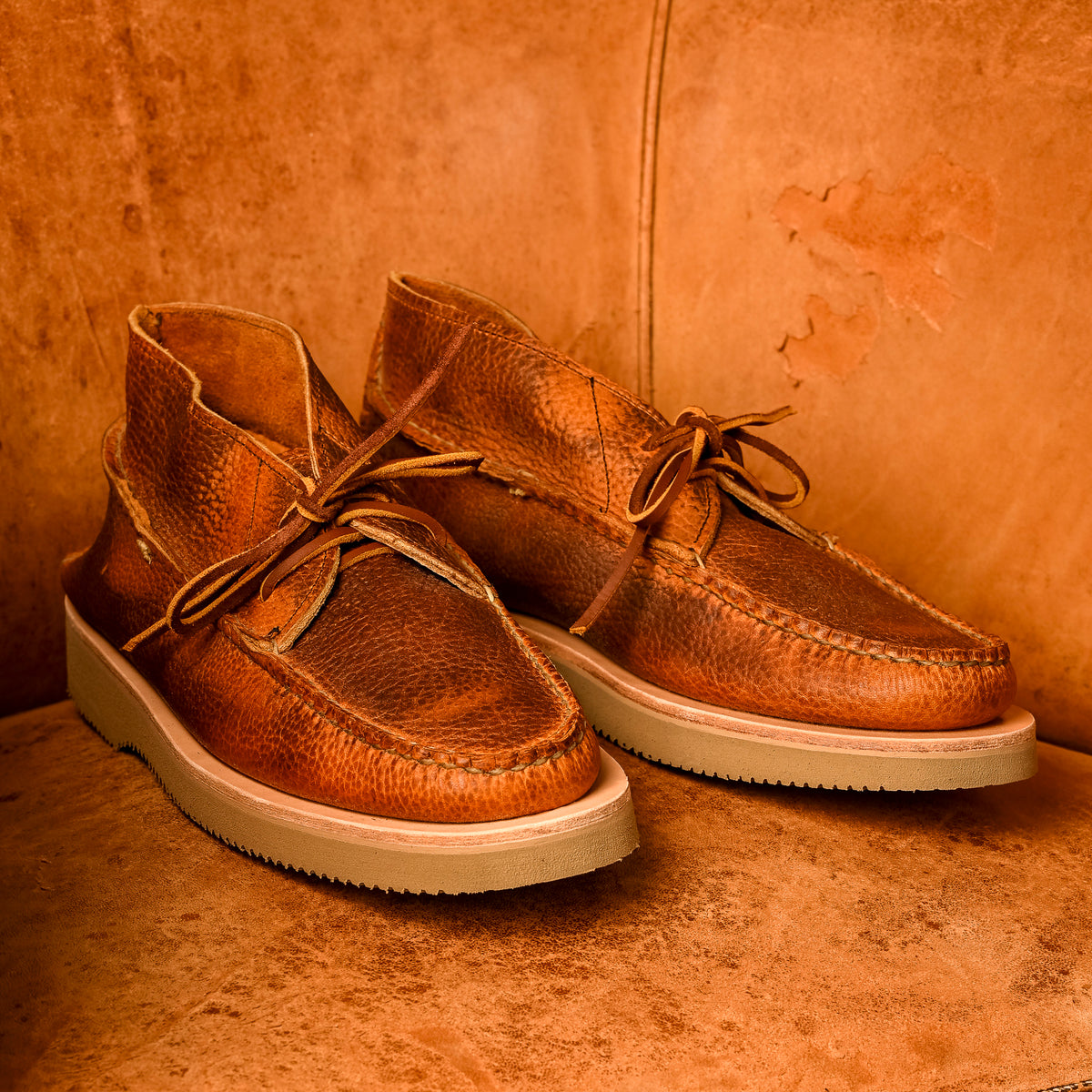 Yuketen All Handsewn Maine Guide Chukka W/ Kiltie on 2060 BK Grizzly