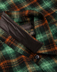 RRL Mason Wool Twill Overshirt Green Plaid