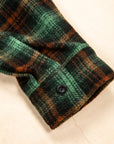 RRL Mason Wool Twill Overshirt Green Plaid