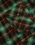 RRL Mason Wool Twill Overshirt Green Plaid