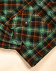 RRL Mason Wool Twill Overshirt Green Plaid