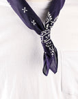 The Real McCoy's Bandana 'Cross' Navy