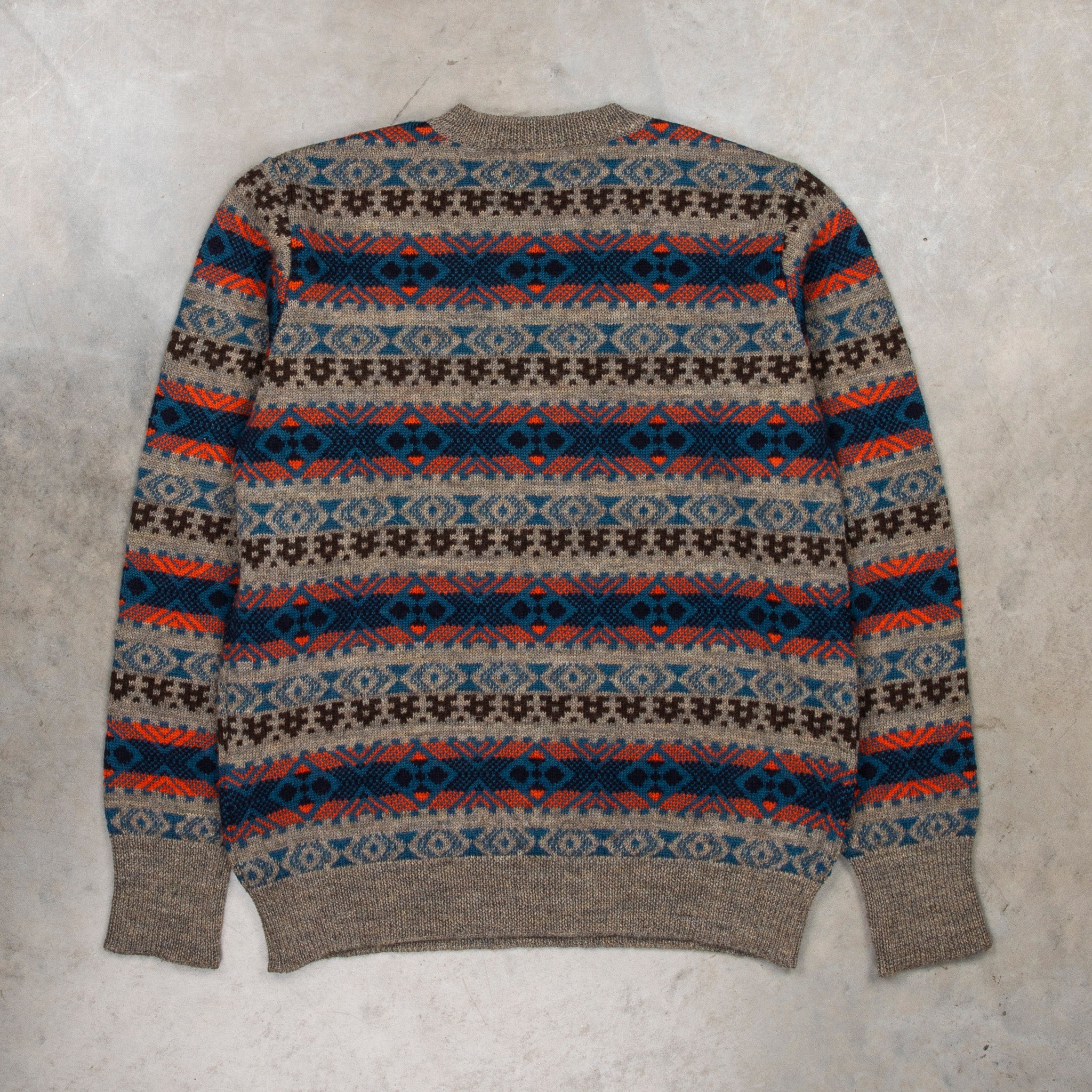 The Real McCoy&#39;s Fair Isle Sweater Gray