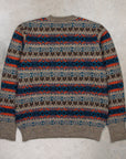 The Real McCoy's Fair Isle Sweater Gray