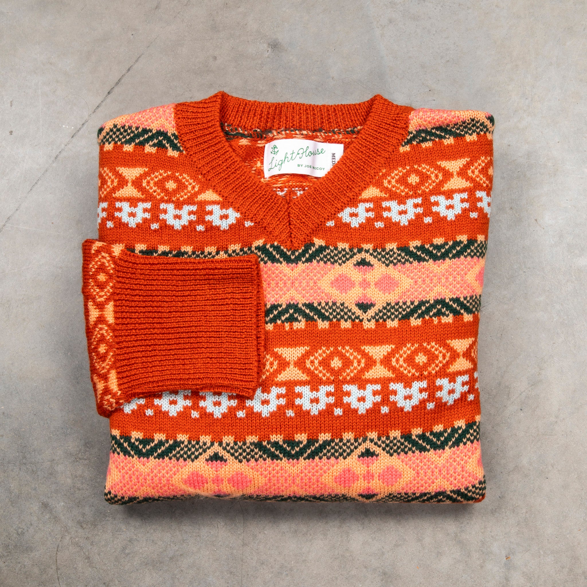 v neck fair Isle medical sweater. ソロイスト v neck fair Isle medical sweater. ソロイスト