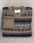 The Real McCoy's Fair Isle Sweater Gray