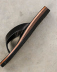 The Real McCoy's Leather Arched Sandal Raw Black