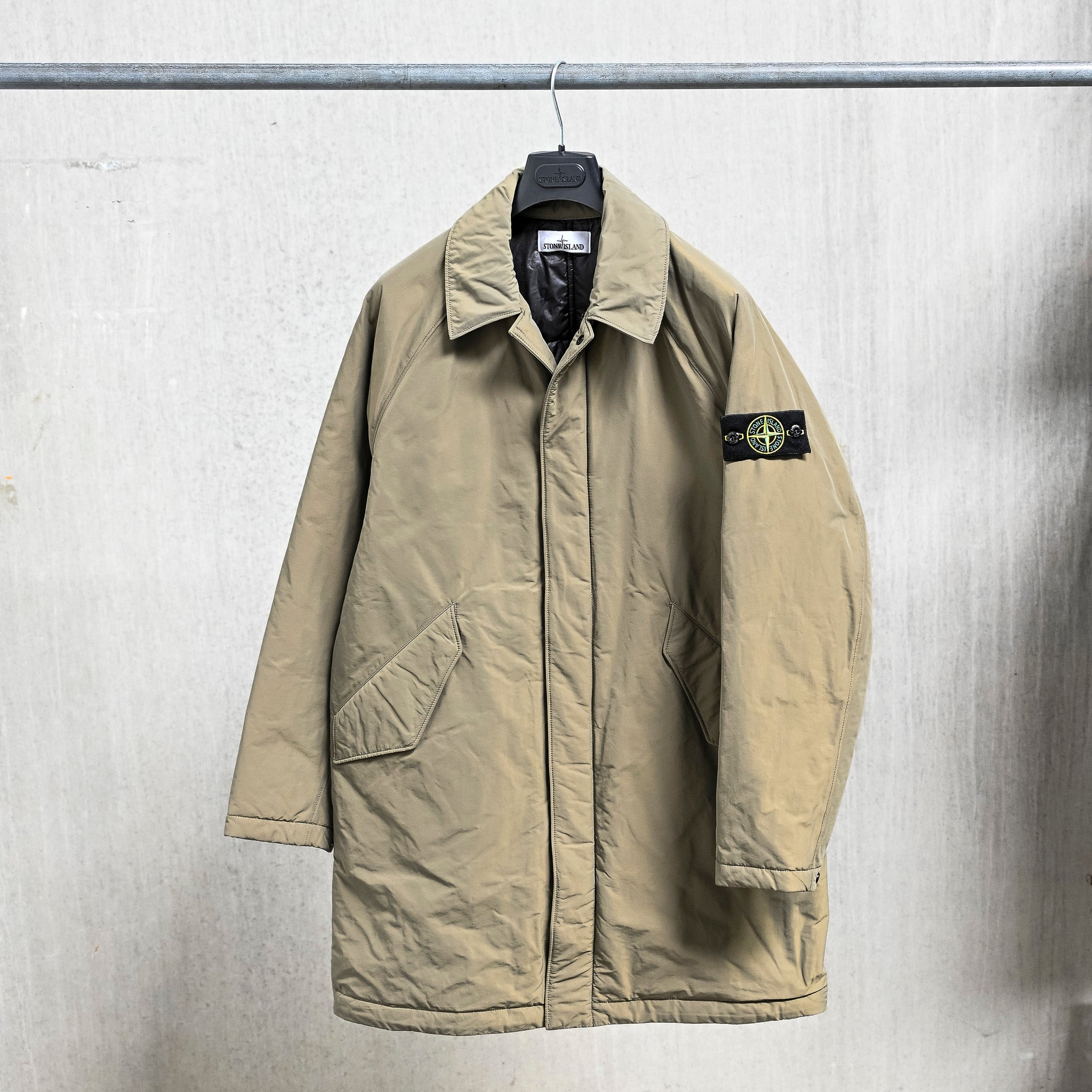 Stone Island Micro Reps Car Coat Military Green – Frans Boone Store