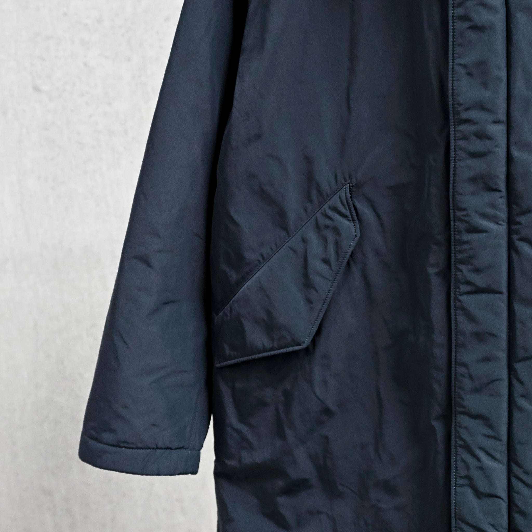 Stone Island Micro Reps Down Car Coat Navy Blue
