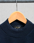 Drumohr Luxury 30G Cashmere Mock Neck Blu Notte