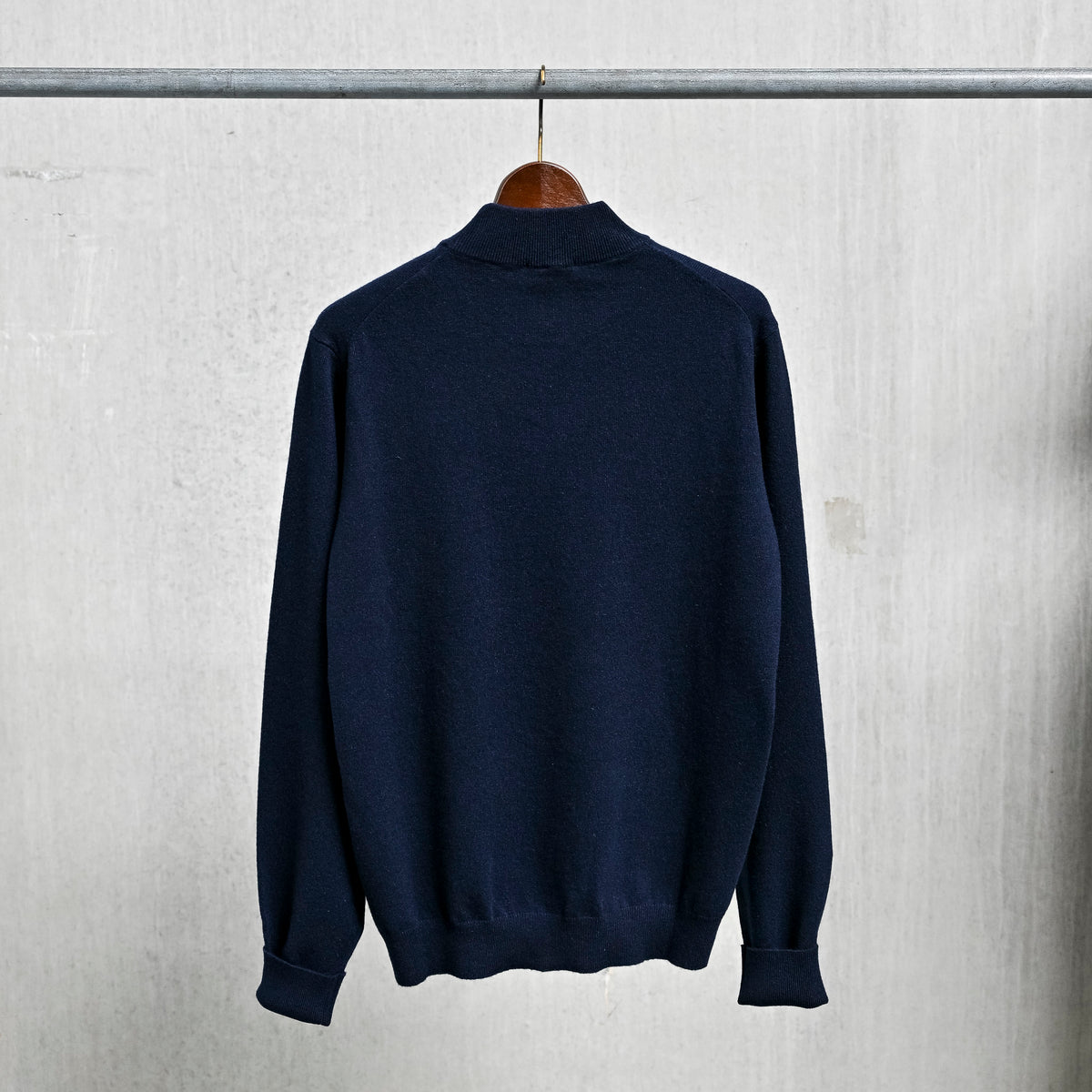 Drumohr Cashmere Lupetto Neck Blu Notte