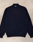 Drumohr Cashmere Lupetto Neck Blu Notte