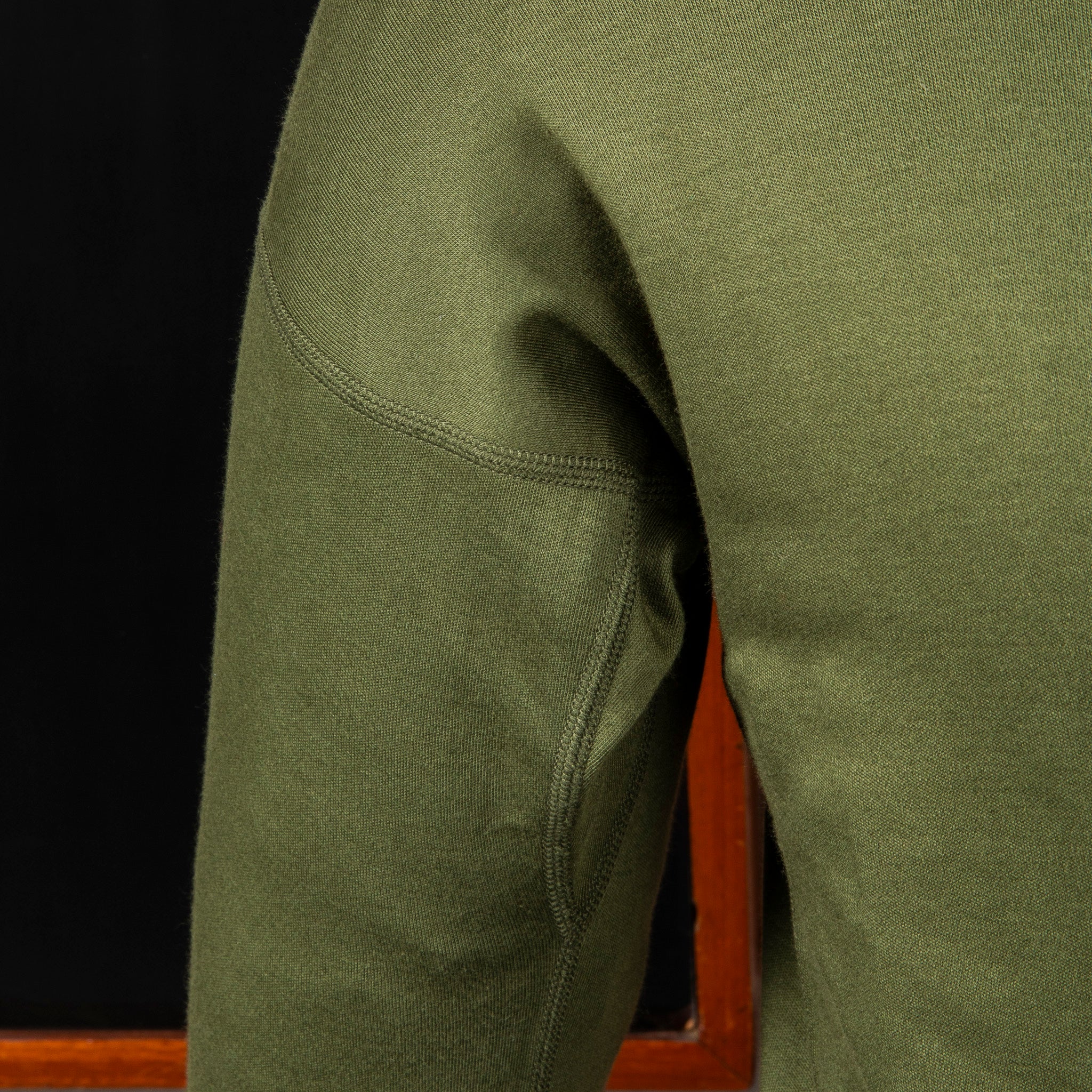 Olde Homesteader Interlock Mil Mock Neck British Green