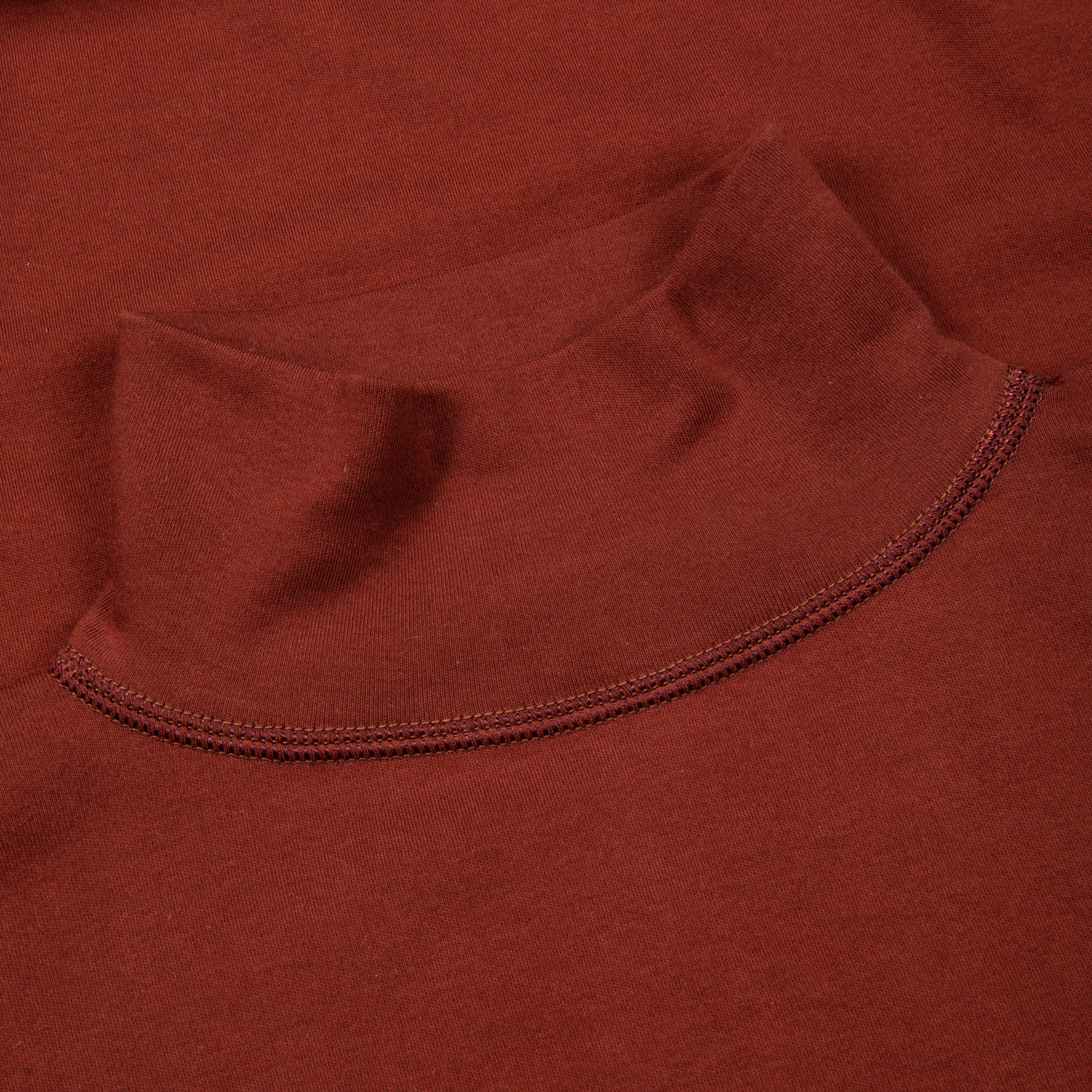 Olde Homesteader Interlock Mil Mock Neck Mahogany