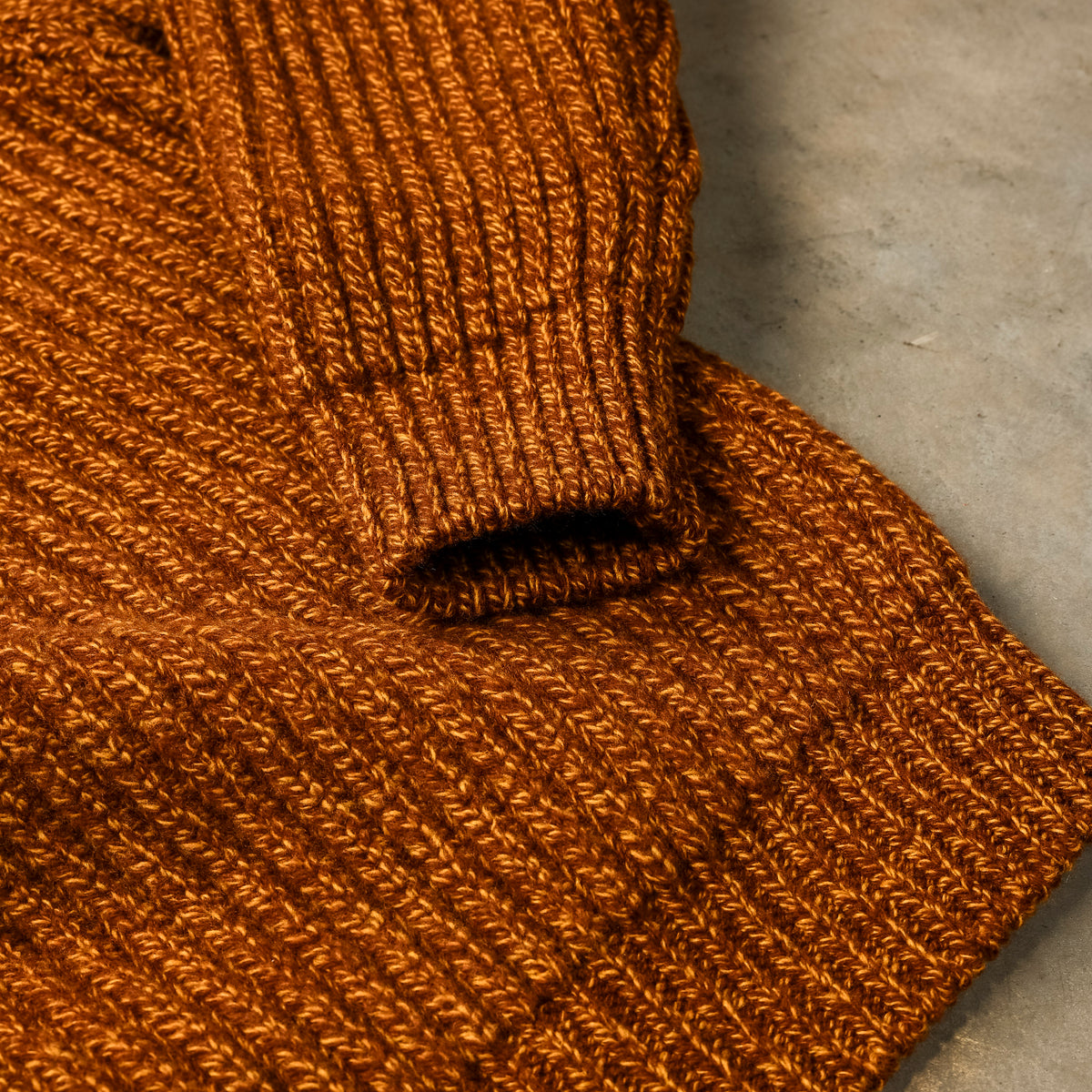 Olde H &amp; Daughter Mouline Wool Rib Crew Neck Clay